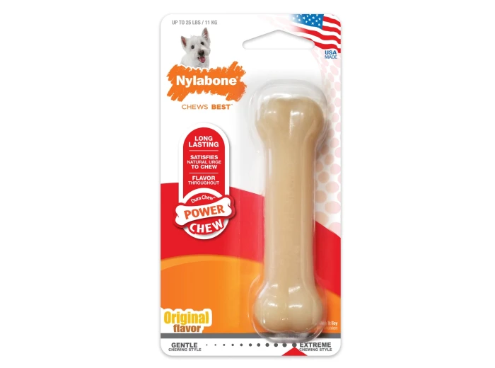Nylabone Power Chew Dog Toy Original 1ea/SMall/Regular - Up To 25 Ibs.