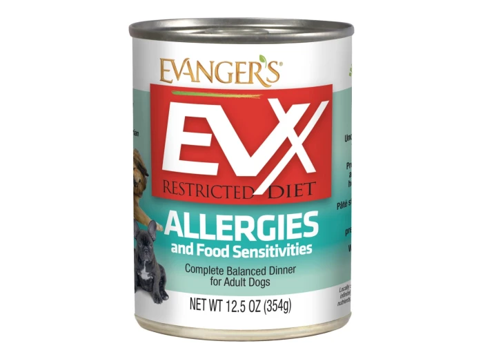 Evanger's EVx Restricted Diet Allergies and Food Sensitivities Wet Dog Food 12.5oz. (Case of 12)