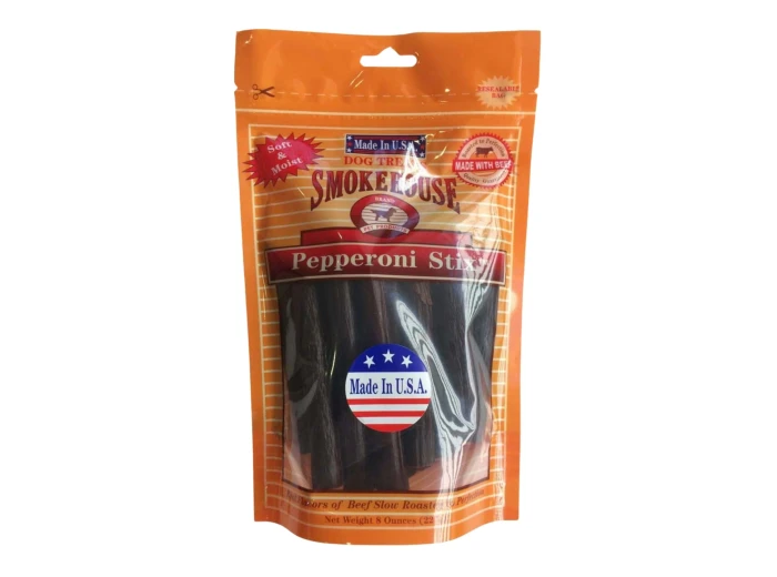 Smokehouse USA Made Pepperoni Stix Dog Treats 1ea/8 oz
