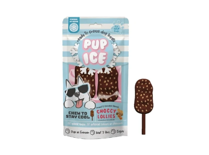 Pup Ice Choccy Lollies Peanut Butter/Chocolate 2 Pk