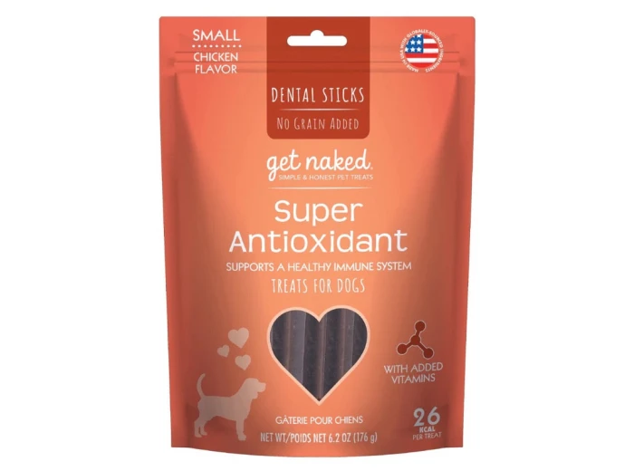 Get Naked Super Antioxidant Grain-Free Dental Stick Dog Treats Chicken 1ea/6.2 oz, SM