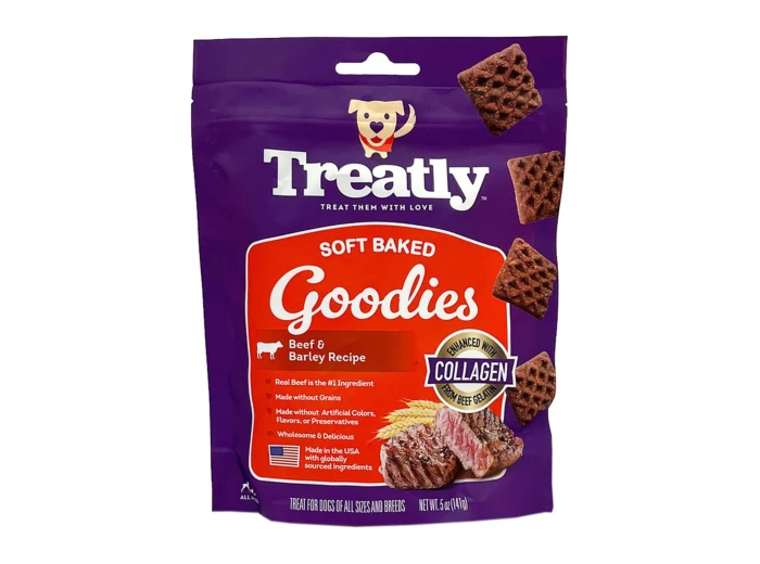 Treatly Soft Baked Goodies Dog Treats Beef & Barley, 1ea/5oz.