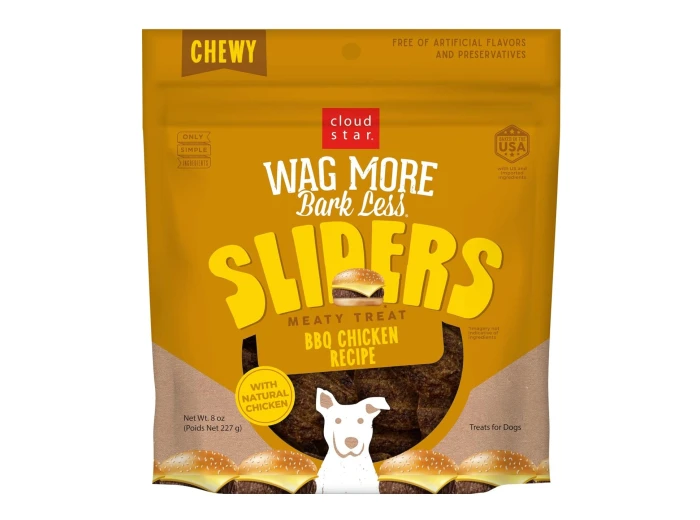 Cloudstar Wagmore Dog Sliders Grain Free Barbeque Chicken 8oz.