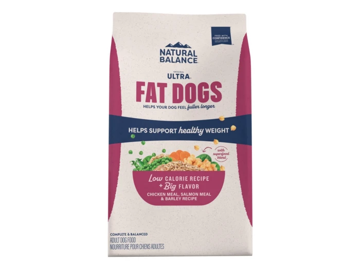 Natural Balance Pet Foods Ultra Fat Dogs Low Calorie Dry Dog Food Chicken & Salmon, 1ea/11 lb