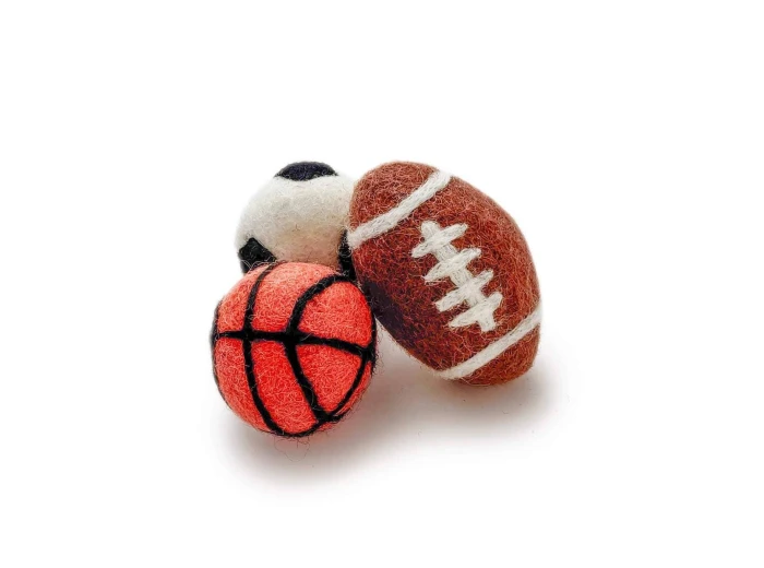 Sporty Pet Eco Toys/Fresheners - Set of 3 With Bag