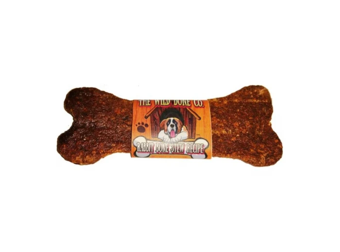 The Wild Bone Co. Jerky Style Dog Treats Display Rabbit 1oz.-24 Pc