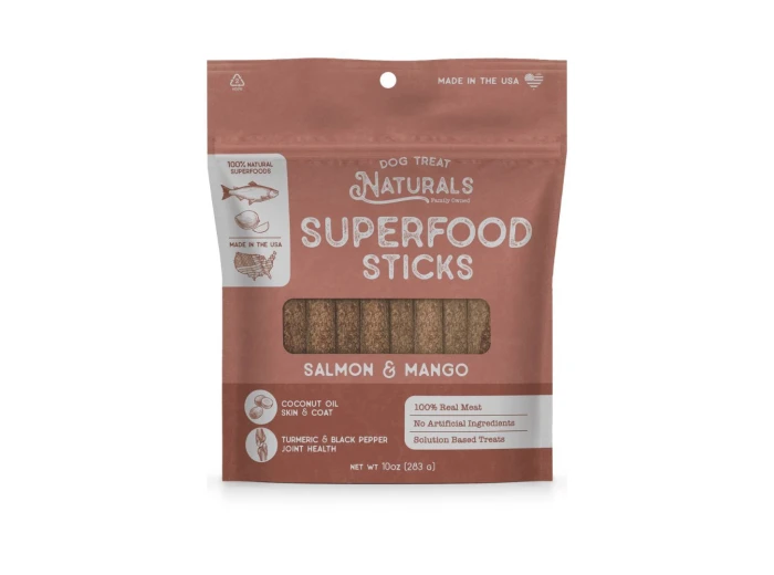 Dog Treat Naturals Dog Superfood Sticks Salmon & Mango 10Oz