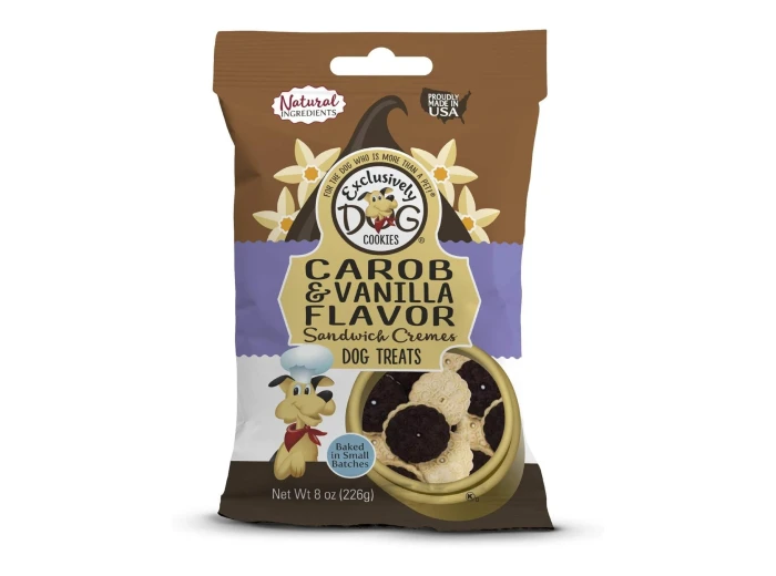Exclusively Pet Sandwich Cremes Carob/Vanilla 8oz.