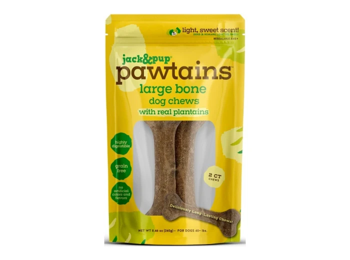 Jack & Pup Dog 8.46oz. Pawtains Bone Large 2 Count
