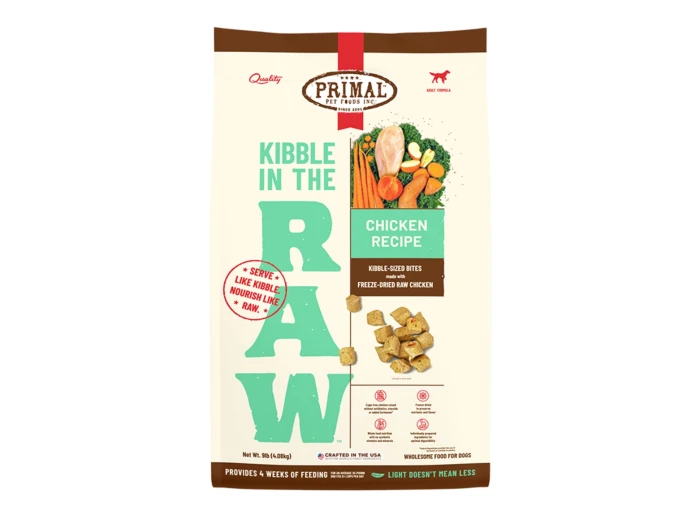Primal Dog Freeze-Dried Kibble In The Raw Chicken 9Lb