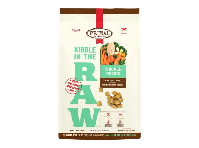 Primal Dog Freeze-Dried Kibble In The Raw Chicken 1.5Lb