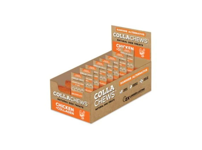 Collachews Collagen Roll PDQ Display Chicken 6in. 30 Count
