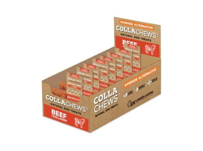 Collachews Collagen Roll PDQ Display Beef 6in. 30 Count