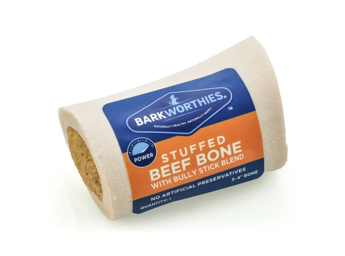 Barkworthies Shin Bone Stuffed With Bully Stick 1ea/3-4 in