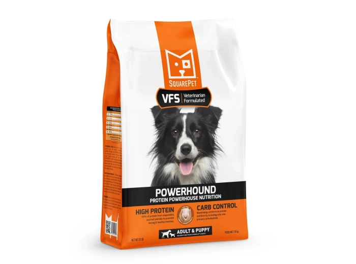 Square Pet VFS Powerhound Dog 22Lb Turkey Chicken