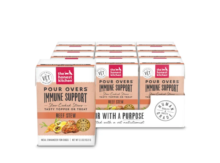 The Honest Kitchen Dog Grain Free Pour Over Immunity Beef 5.5oz. (Case of 12)