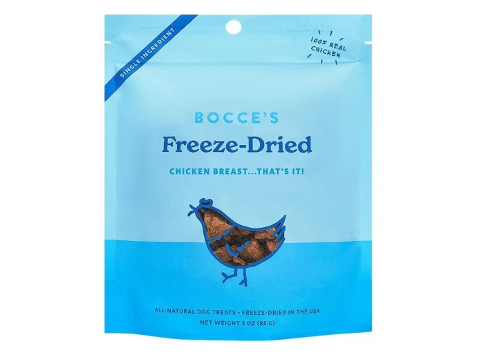 Bocce's Bakery Dog Freeze Dried Chicken Breast Treats 3oz.