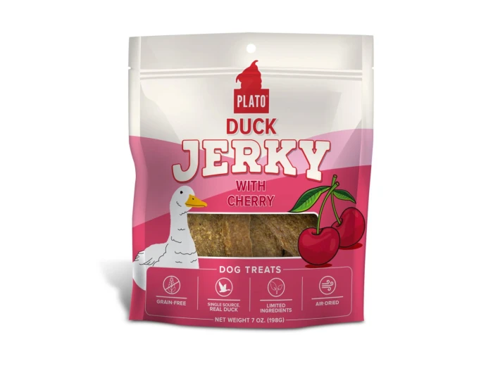 Plato Dog Jerky Duck With Cherry 7Oz