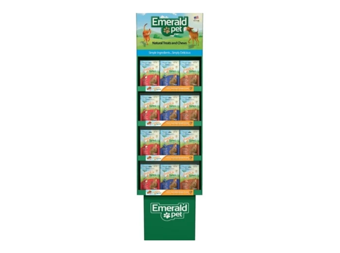 Emerald Pet Pumpkin Harvest Chewy Dog Treats Display Assorted 48 Pc