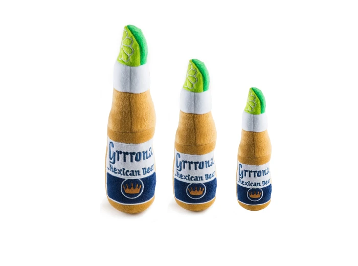 Grrrona Beer Bottle Toy Squeaker Dog Toy Large