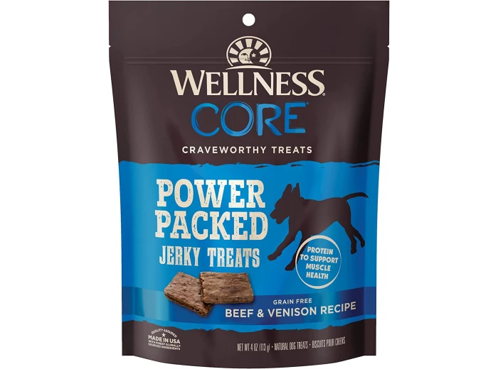 Wellness Core Power Packed Dog 4oz. Venison Jerky