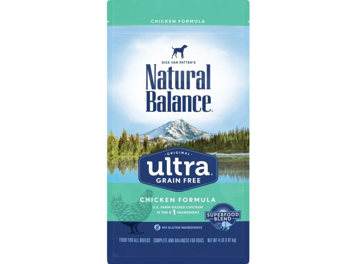 Natural Balance Pet Foods Ultra Grain Free Dry Dog Food Chicken 1ea/4 lb