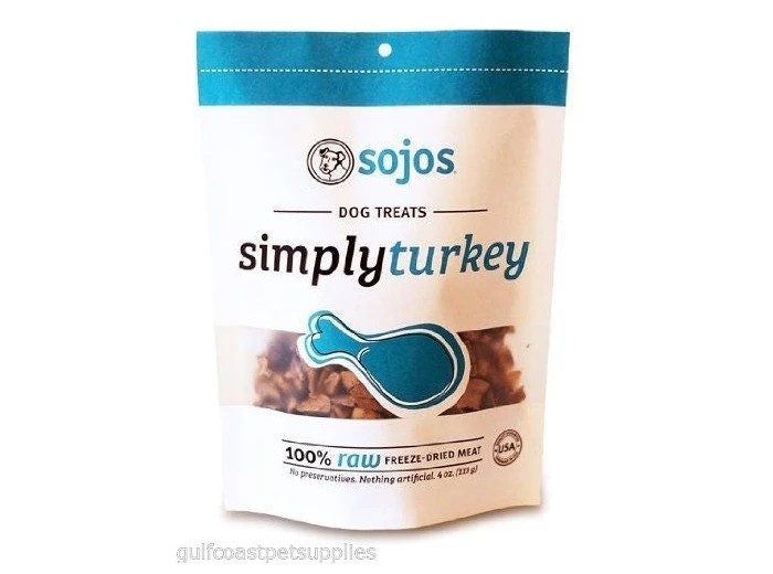 Sojos Dog Simply Turkey Treat 4 oz.