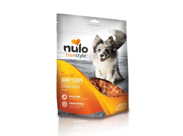 Nulo Freestyle Grain-Free Jerky Strip Dog Treats Chicken w/Apples 1ea/5 oz