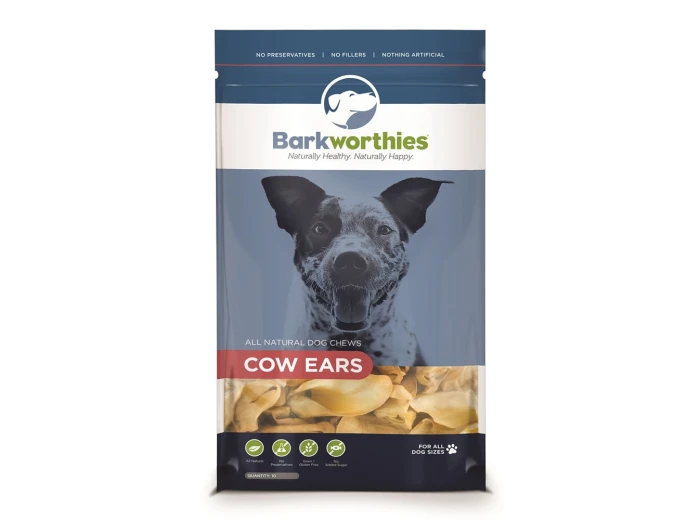 Barkworthies Cow Ears 1ea/10 pk