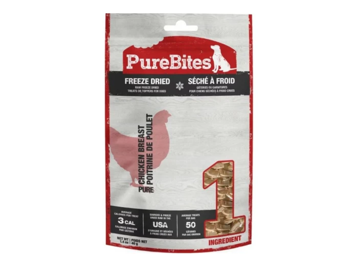 Purebites Freeze Dried Dog Treats Chicken Breast 1.4oz.