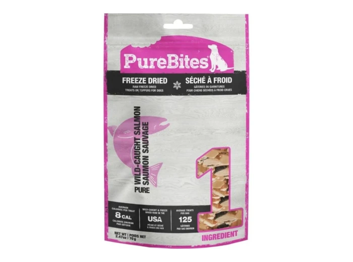 Purebites Freeze Dried Dog Treats Salmon 2.47oz.