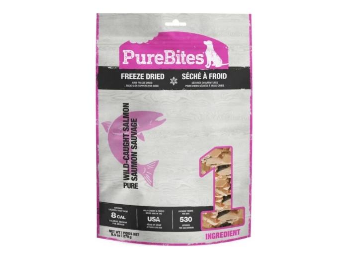 Purebites Freeze Dried Dog Treats Salmon 9.5oz.