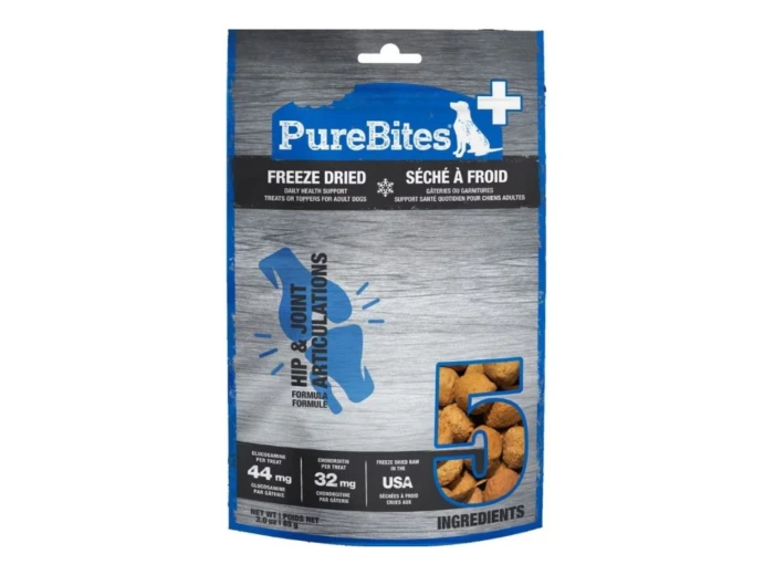 Purebites+ Freeze Dried Dog Hip & Joint Chicken 3oz.