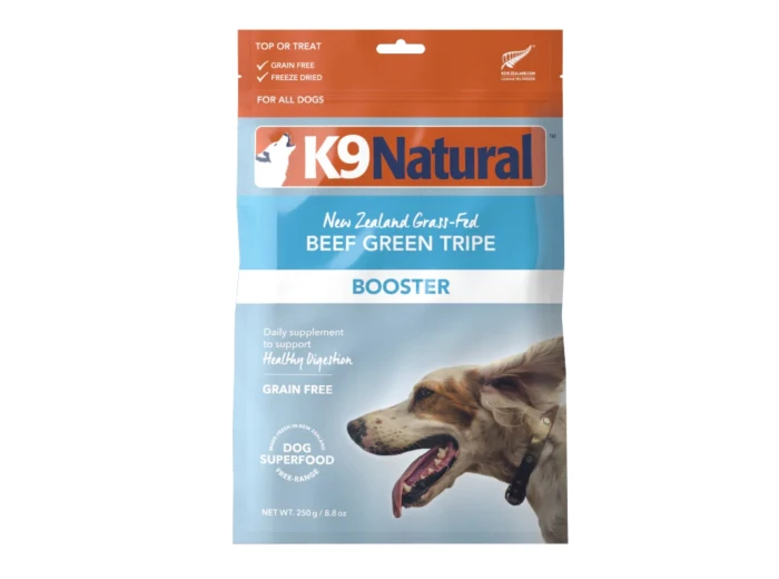 K9 Natural Dog Freeze-Dried Booster Beef Green Tripe 8.8oz.