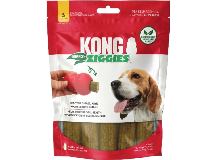 KONG Ziggies Enhanced Plant-Based Dog Treats 1ea/SM, 7 oz