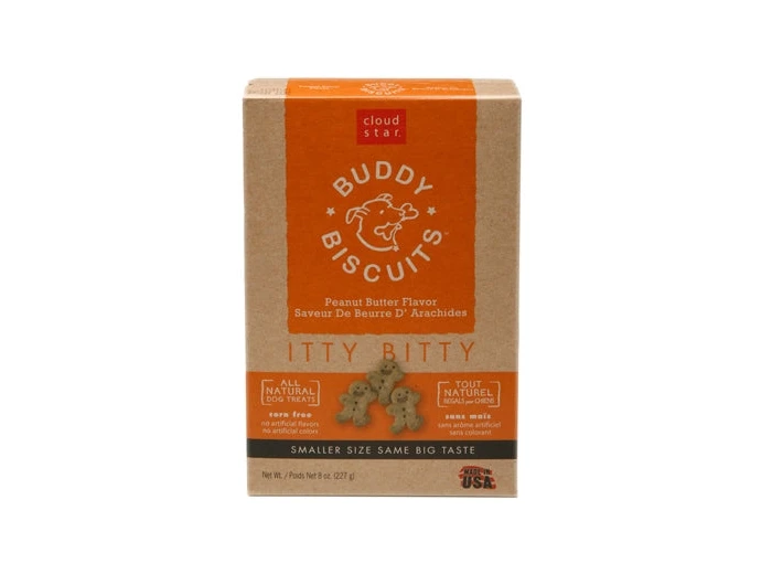 Cloud Star Original Itty Bitty Buddy Biscuits With Peanut Butter Dog Treats; 8-Oz. Box