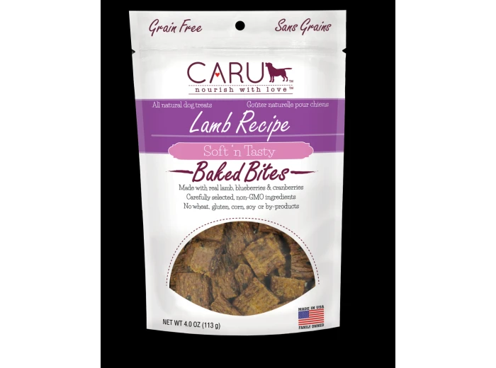 Caru Dog Natural Lamb Recipe Bites 4oz.