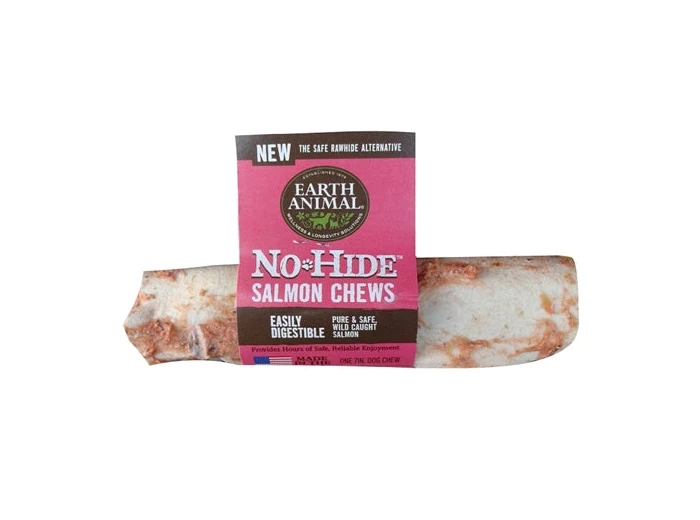 Earth Animal No Hide Salmon Chews Dog Treats; Medium (Case Of 24)