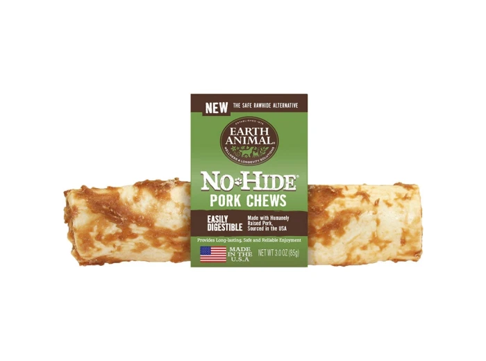 Earth Animal Dog No-Hide Pork 7 Inches (Case Of 24)