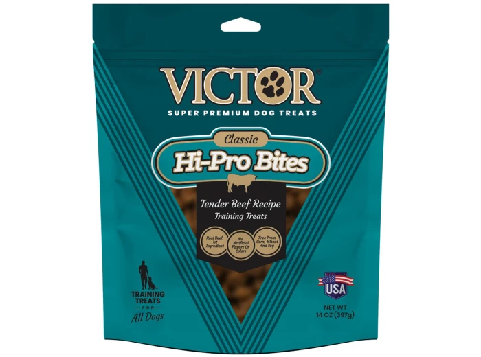 Victor Super Premium Dog Food Victor Classic Hi-Pro Bites Dog Treats Tender Beef Recipe 1ea/14 oz