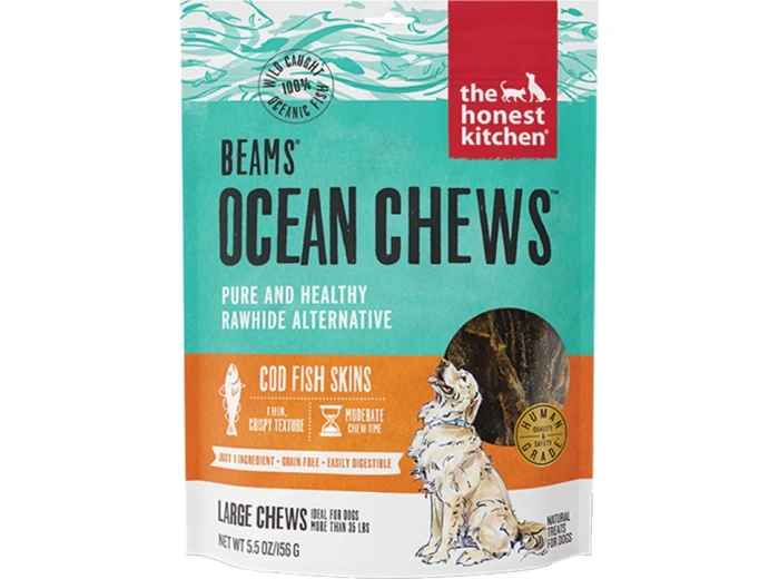 The Honest Kitchen Dog Beams Ocean Chews Cod Large 5.5oz.