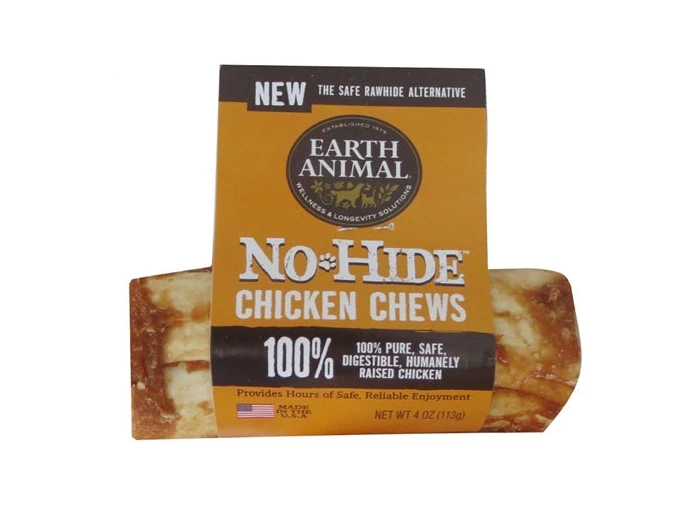 Earth Animal No Hide Chicken Chews Dog Treats, 4 Inch (Case Of 24)