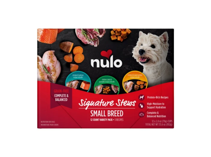 Nulo Signature Stew Small Breed Dog Food 3 Recipe Variety Pack 2.8oz. (Case of 12) (2 pack)