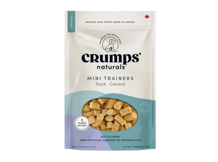 Crumps Naturals Dog 10.6oz.Mini Trainers Semi-Moist Duck