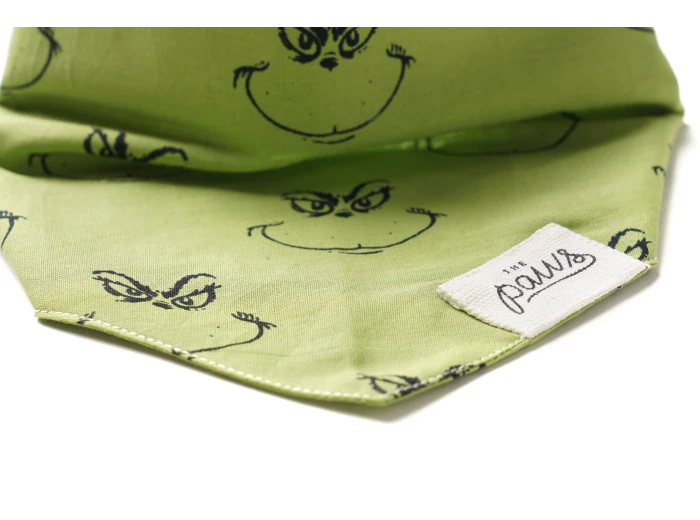 Grinch Dog Bandana L