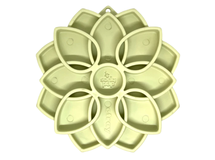 Mandala "Softie" eTray Enrichment Tray for Dogs Light Green