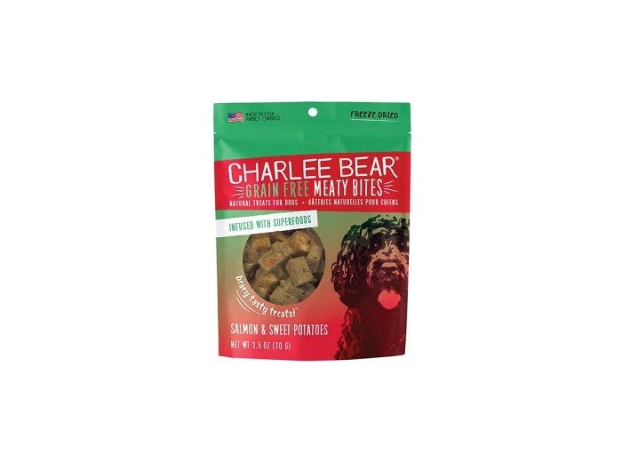 Charlee Bear Dog Meaty Bites Salmon & Sweet Potato 2.5oz.