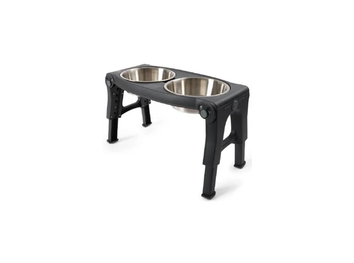 Dexas Adjustable Height Pet Feeder Stainless Steel
