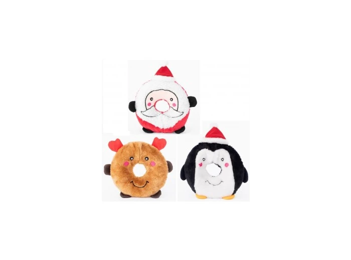 ZippyPaws Holiday Donutz Buddies Santa
