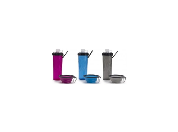 Dexas Snack-DUO with Travel Cup Light Grey